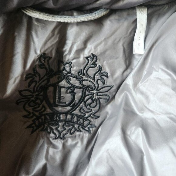 Dawn Levy gorgeous Pewter-colored winter jacket with attached belt. - Picture 3 of 9